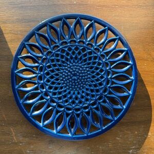 Cast iron sunflower trivet